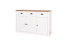 dressoir / commode Segnas 02, kleur: wit grenen / eiken bruin - 88 x 130 x 43 cm (h x b x d)