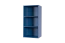 Jeugdkamer / tienerkamer - open kast Skalle 01, kleur: blauw - Afmetingen: 94 x 47 x 35 cm (H x B x D)