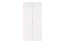 Draaideurkast / kledingkast Minnea 04, kleur: wit - Afmetingen: 206 x 100 x 57 cm (H x B x D)