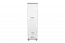 Jeugdkamer / tienerkamer - draaideurkast / kleerkast Hermann 04, kleur: wit gebleekt / grijs, deels massief - 181 x 49 x 40 cm (h x b x d)