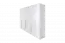 draaideurkast / kleerkast met lijsten Siumu 26 , kleur: Wit / Wit hoogglans - 226 x 322 x 60 cm (H x B x D)