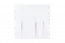 draaideurkast / kledingkast Siumu 24 , kleur: Wit / Wit hoogglans - 224 x 227 x 56 cm (H x B x D)