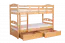Etagenbett / Stockbett "Easy Premium Line" K19/n inkl. 2 Schubladen und 2 Abdeckblenden, Kopf- und Fußteil mit Löchern, Buche Vollholz massiv Natur - 90 x 200 cm (B x L), teilbar