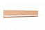 wandrek / hangplank Lefua 11, kleur: wit / walnoten kleur - Afmetingen: 14 x 80 x 16 cm (h x b x d)