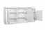 Vitrine Patamea 06, kleur: wit hoogglans - 88 x 180 x 40 cm (h x b x d)