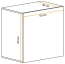 Eleganter Hängeschrank Fardalen 10, Farbe: Schwarz - Abmessungen: 60 x 60 x 30 cm (H x B x T), mit Push-to-open Funktion