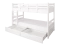Stockbett für Erwachsene "Easy Premium Line" K20/n inkl. 2 Schubladen und 2 Abdeckblenden, Kopf- und Fußteil gerade, Buche Vollholz massiv Weiß - Liegefläche: 90 x 200 cm, teilbar