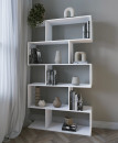 Rek / hangplank Kareo 2 / Kleur: wit / open kast / 106,2 x 32 x 185 cm / woonkamer / asymmetrisch design / Kapstok / garderobe