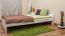 Futonbed / , vol hout, bed massief grenen wit gelakt A9, incl. lattenbodem - afmetingen 140 x 200 cm