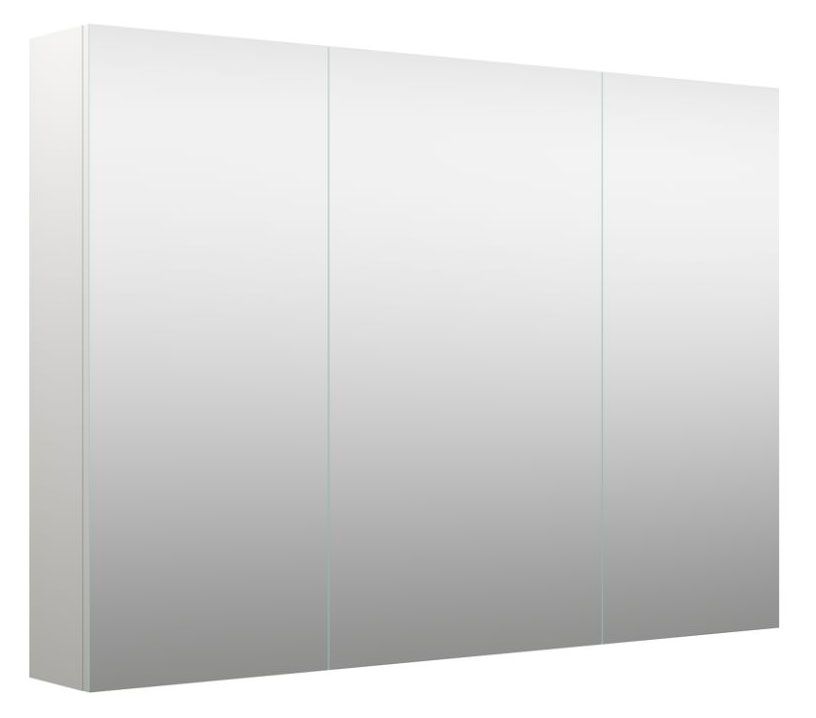 Ongewapend Wolk passagier Badkamer - spiegelkast Purina 05, kleur: wit mat - 70 x 100 x 14 cm (H x B  x D)